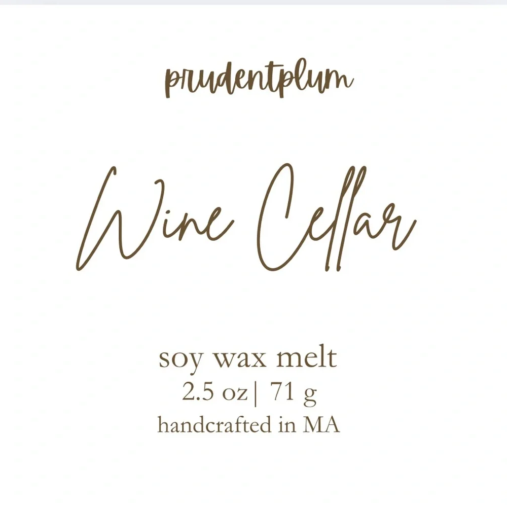 Wine Cellar Soy Wax Melt  2.5 oz | Melts For Wax Warmer Clamshell
